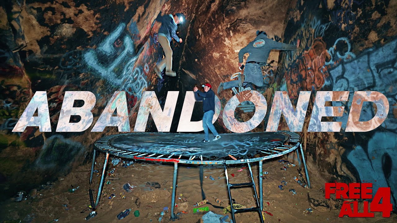 Exploring the Abandoned AG Cave in St. Paul, MN! TRAMPOLINE INSIDE!