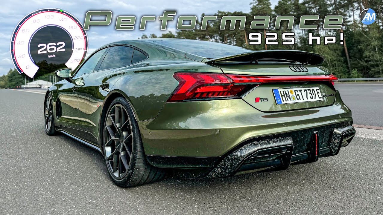 NEW RS e-tron GT Performance (925hp) | 0-262 km/h acceleration🏁 | by Automann in 4K