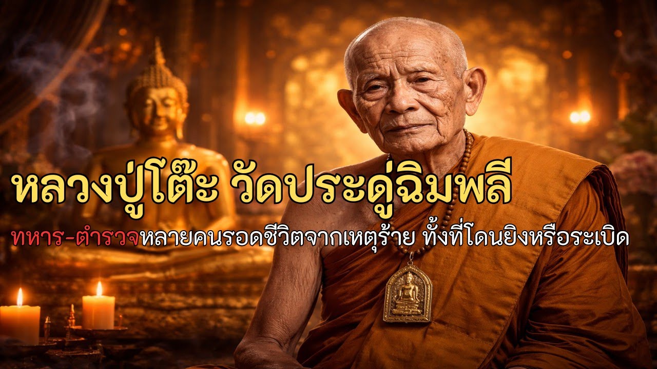 หลวงปู่โต๊ะ วัดประดู่ฉิมพลี | ทหาร-ตำรวจหลายคนรอดชีวิตจากเหตุร้าย ทั้งที่โดนยิงหรือระเบิด