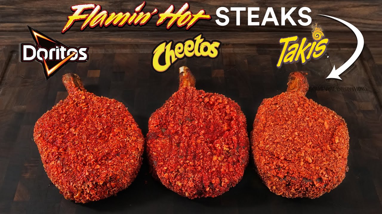 Deep Fried FLAMIN' HOT Steak Challenge!