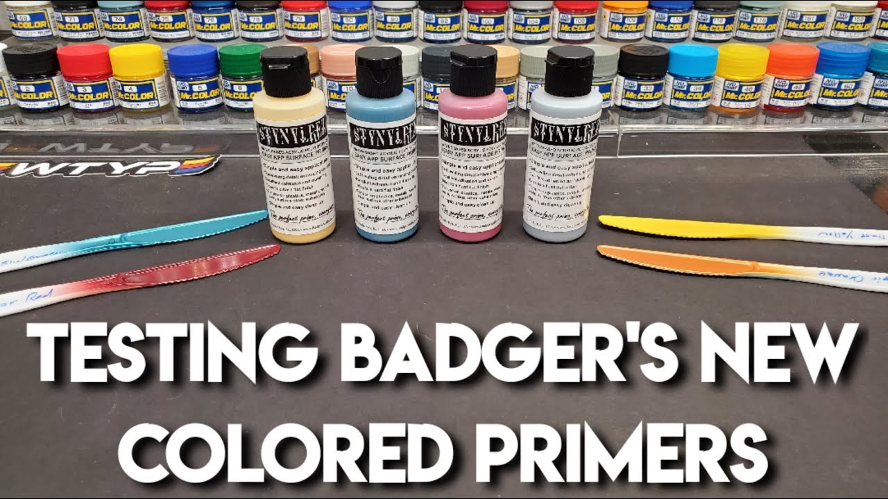 Testing Badger's New Colored Stynylrez Primers For Gunpla
