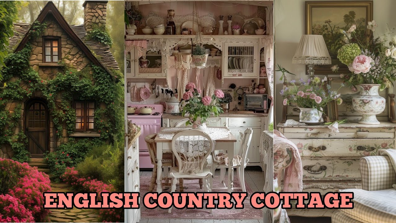 🌹New🌹 VINTAGE-RUSTIC VIBES ENGLISH COUNTRY STYLE MEETS SHABBY CHIC: Cottage Decorating Ideas & Tips