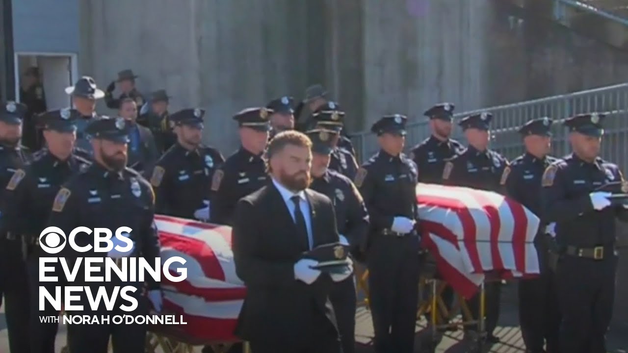 Thousands honor Connecticut officers at funeral