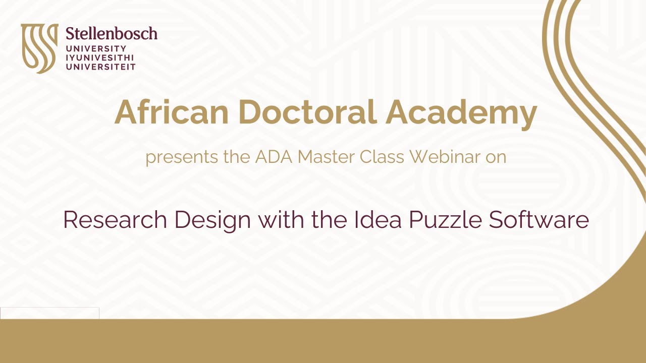 Research Design with the Idea Puzzle Software