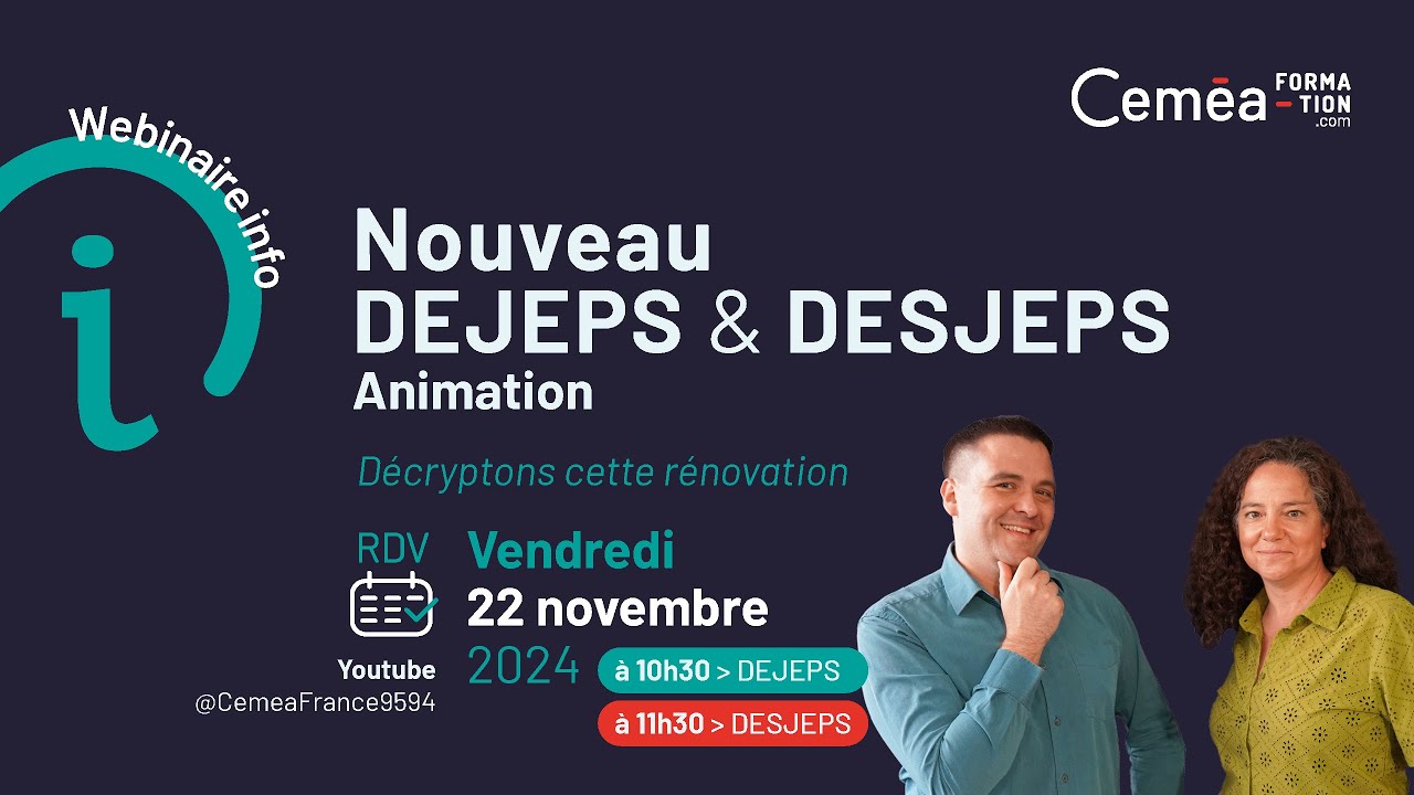 Nouveau DEJEPS et DESJEPS Animation, d&eacute;cryptage des &eacute;volutions