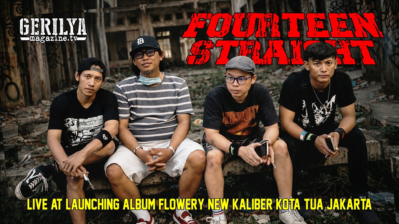 FOURTEEN STRAIGHT LIVE @ LAUNCHING ALBUM FLOWERY | NEW KALIBER KOTA TUA JAKARTA