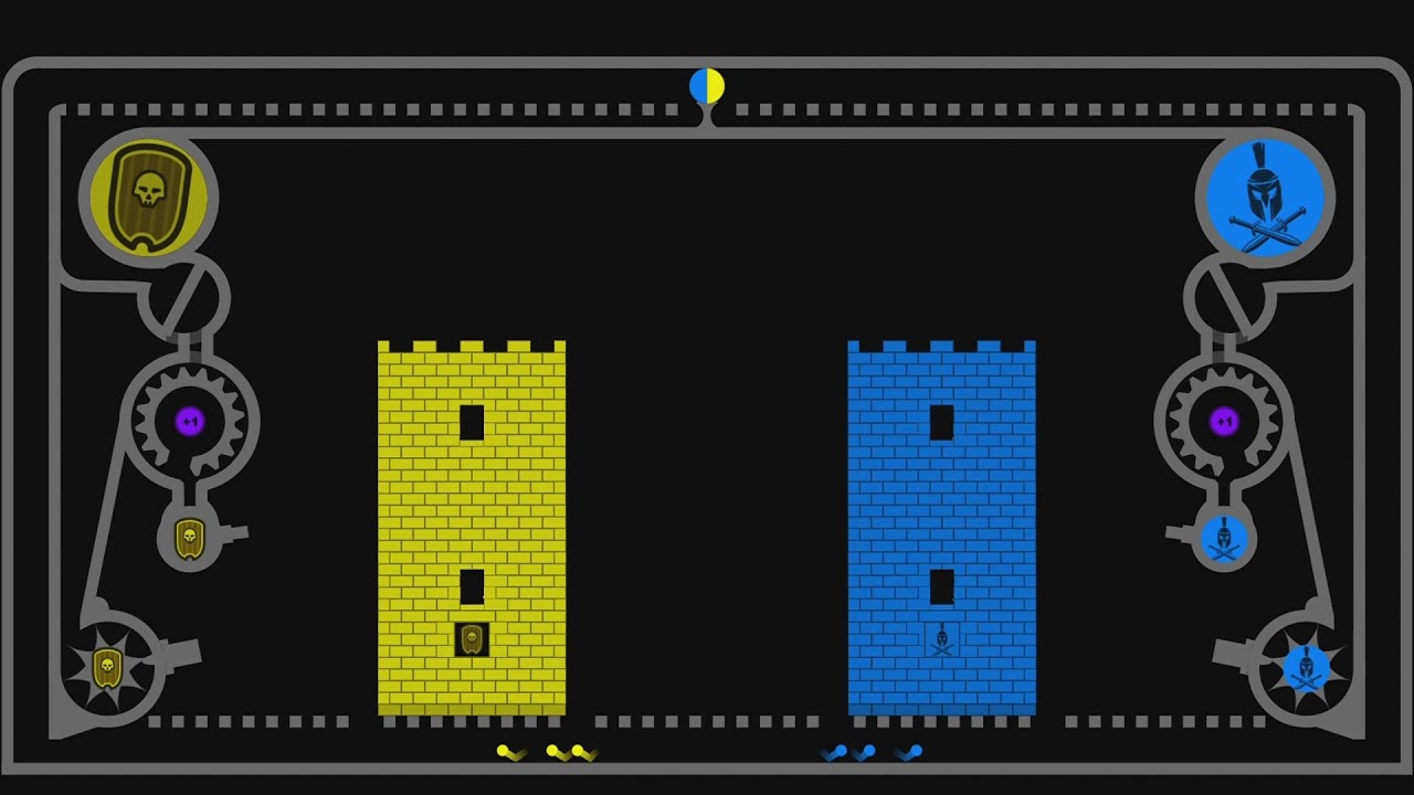 Castle Destruction Marble Race in ALgodoo ☆ The War Day 