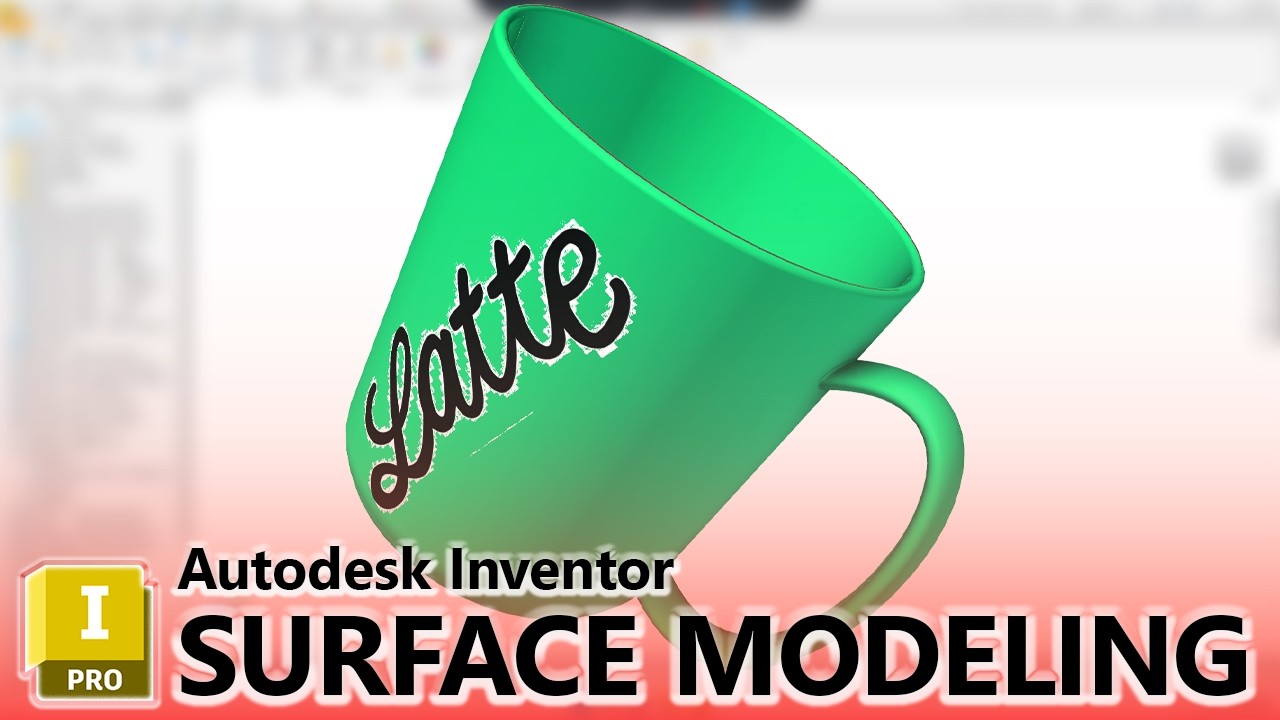 Autodesk Inventor - SURFACE Modeling for Absolute BEGINNERS