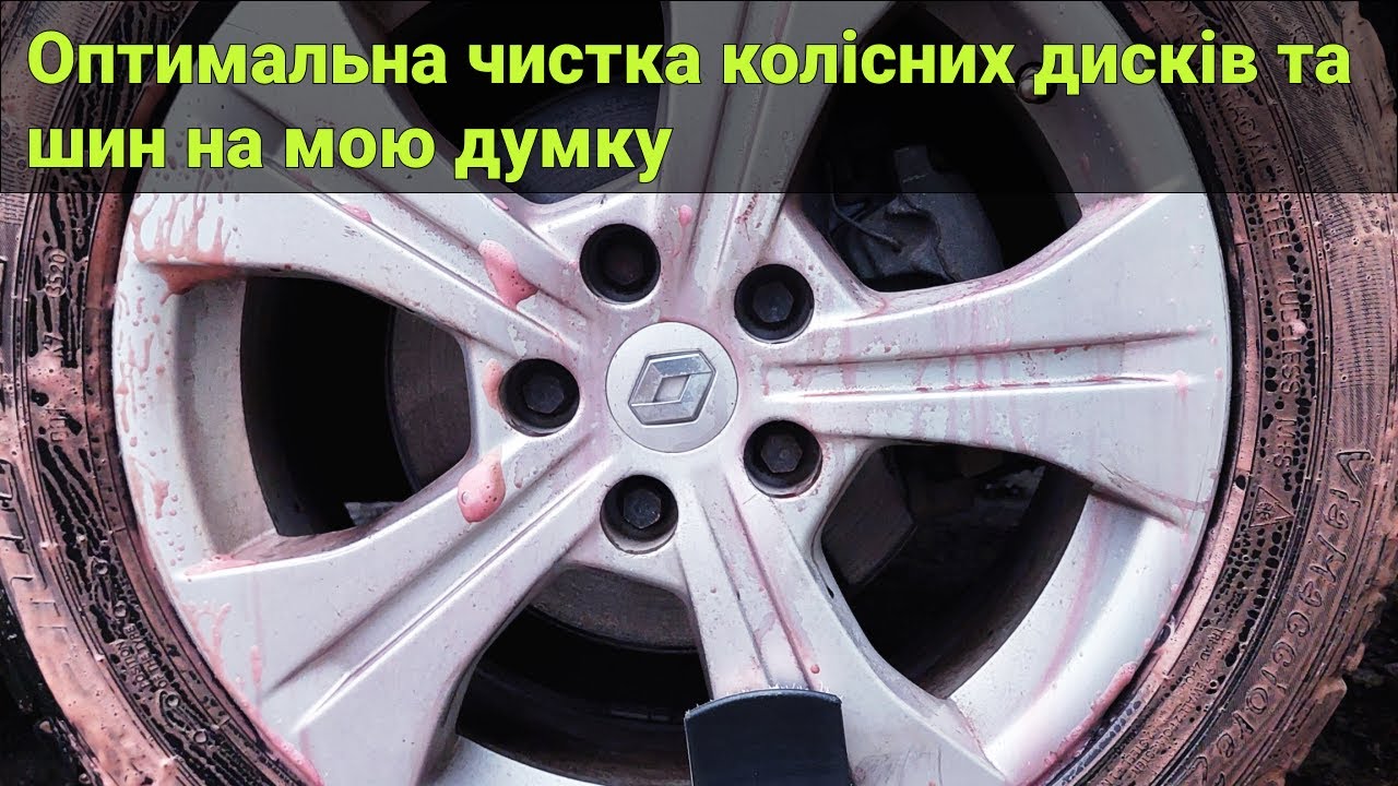 Оптимальна чистка колісних дисків та шин на мою думку