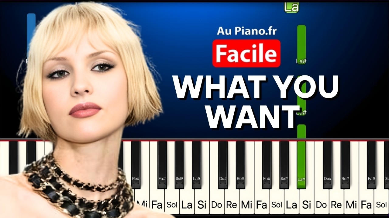 Angèle - What You Want (feat Justice) | TUTO PIANO FACILE (Débutant)