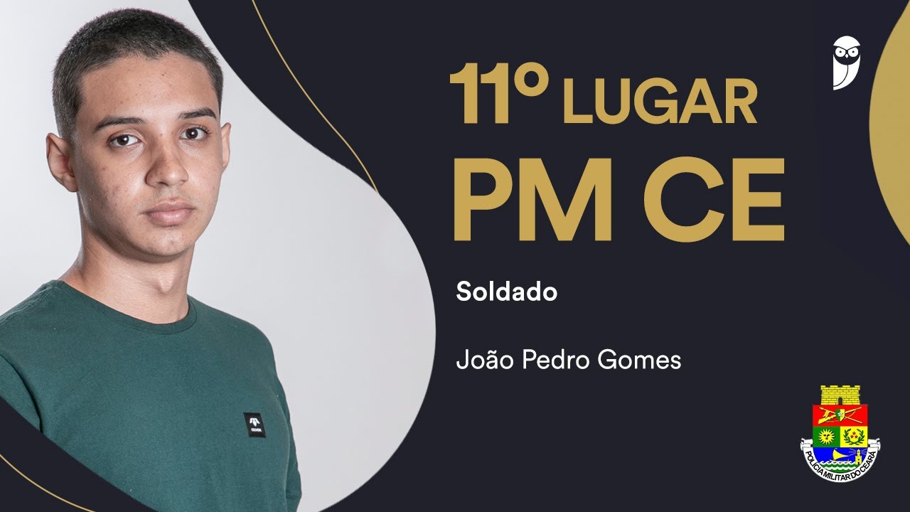 Inspirado pelo pai, João Pedro transforma dor em motivação e é aprovado aos 20 anos na PM CE