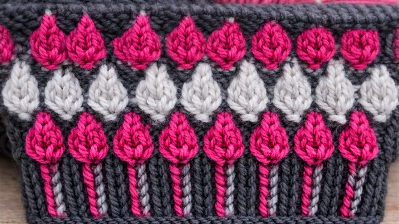 2 रंग का शानदार स्वेटर डिजाइन/Two Colour Sweater Design/Double Colour knitting/Do Rang ka design|