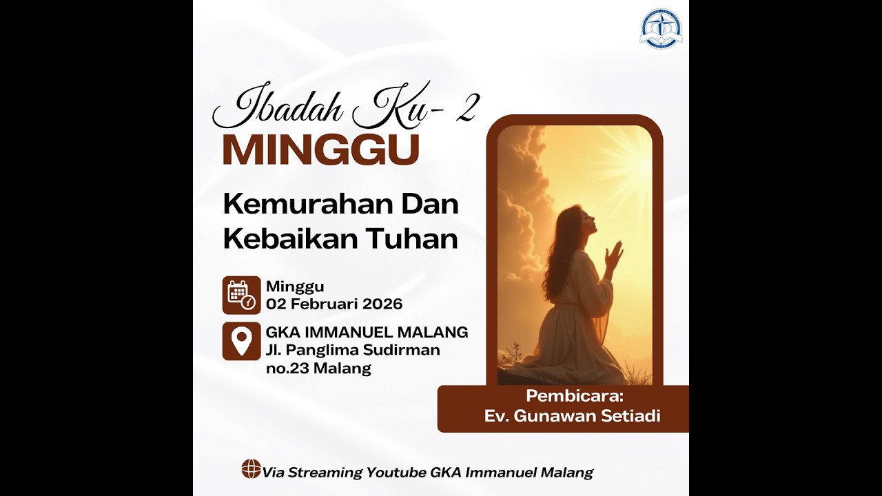 Live Ibadah The Burning Coal Community GKA Immanuel Malang (Minggu,15 Februari 2026)