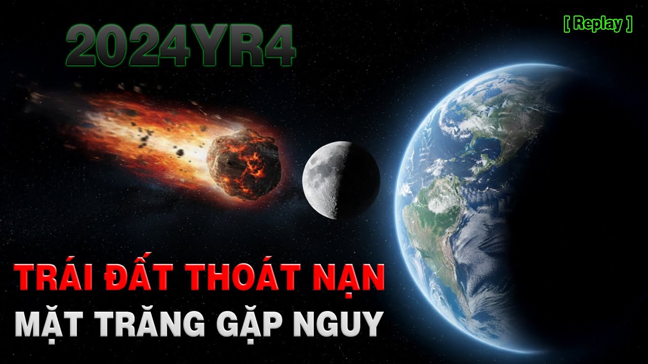 Tr&aacute;i Đất Tho&aacute;t Nạn, Nhưng Mặt Trăng Lại Gặp Nguy &ndash; Tiểu H&agrave;nh Tinh 2024 YR4 Đang Đổi Hướng [Replay]