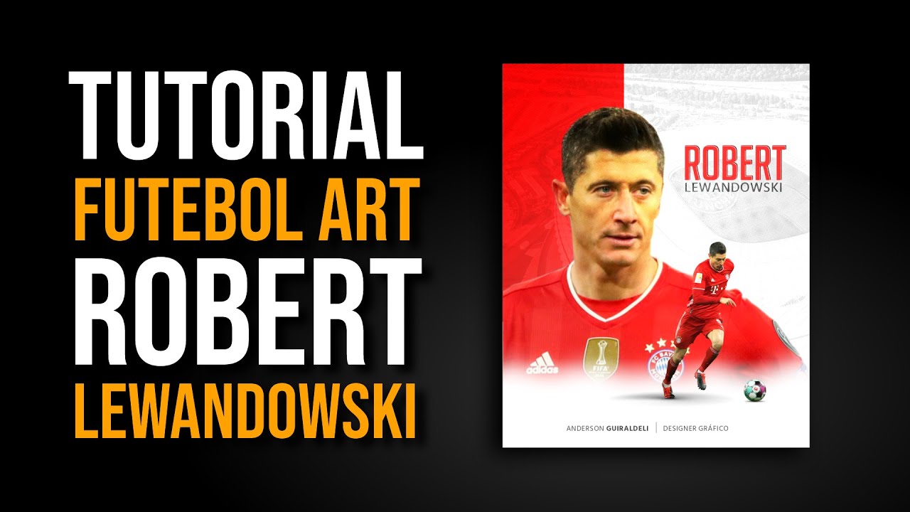 TUTORIAL FUTEBOL ART ROBERT LEWANDOWSKI - 100% COREL DRAW - VÁRIAS TÉCNICAS NESTE VÍDEO P/ APRENDER