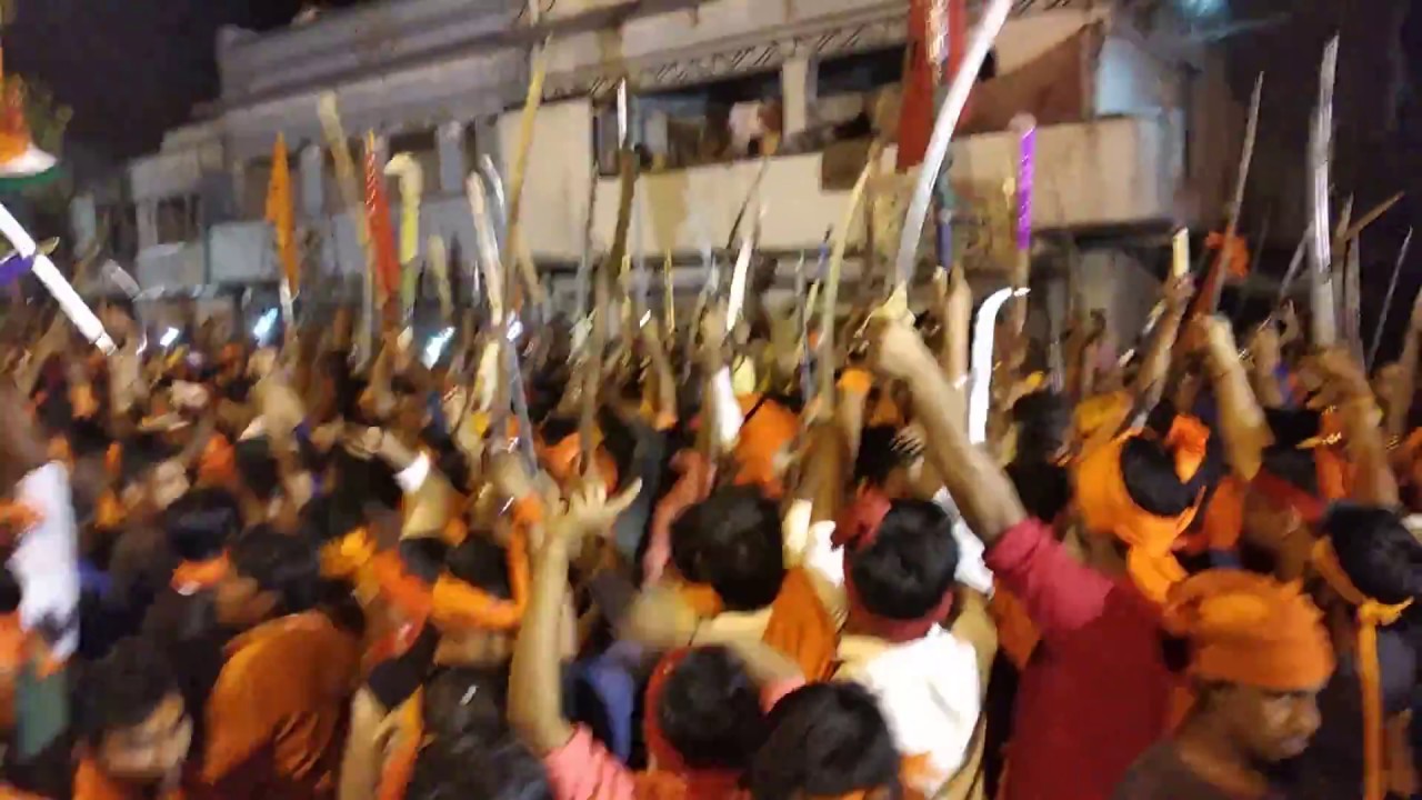 Ram Navami Shobha Yatra 2018 Ke ||Bajrang Dal Dehri Nagar || जुलूस में उमड़ी भीड़ ,जख्खी बिघा के पास