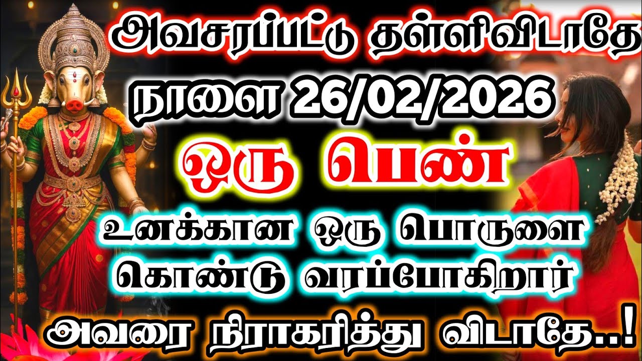 நாளை 24/02/2026 ஒரு பெண்உனக்கான ஒரு பொருளை கொண்டு வரப்போகிறார் #devotional #bannariamman 