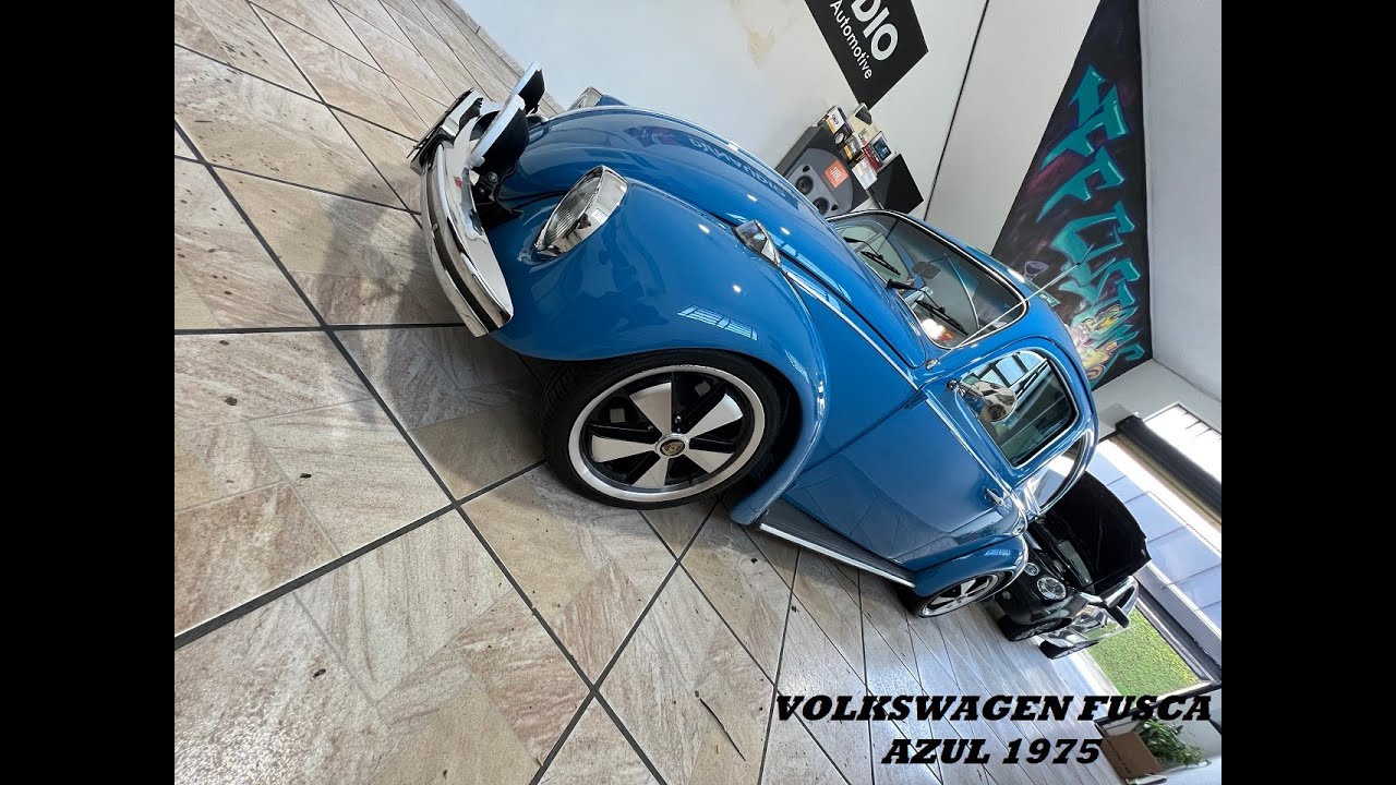 Volkswagen Fusca Azul 1975