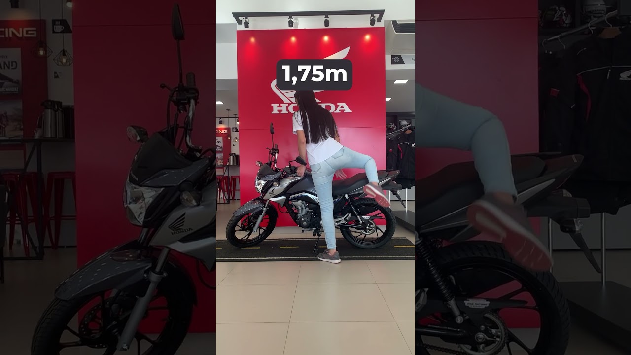 DIFERENTES ALTURAS NA HONDA 160 TITAN! #shorts