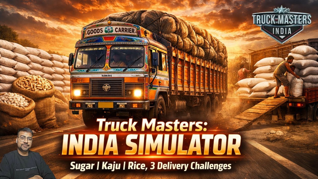 Truck Masters India Simulator | Sugar, Kaju & Rice Delivery 🚛 | Truck Gameplay @GamingYashSaini