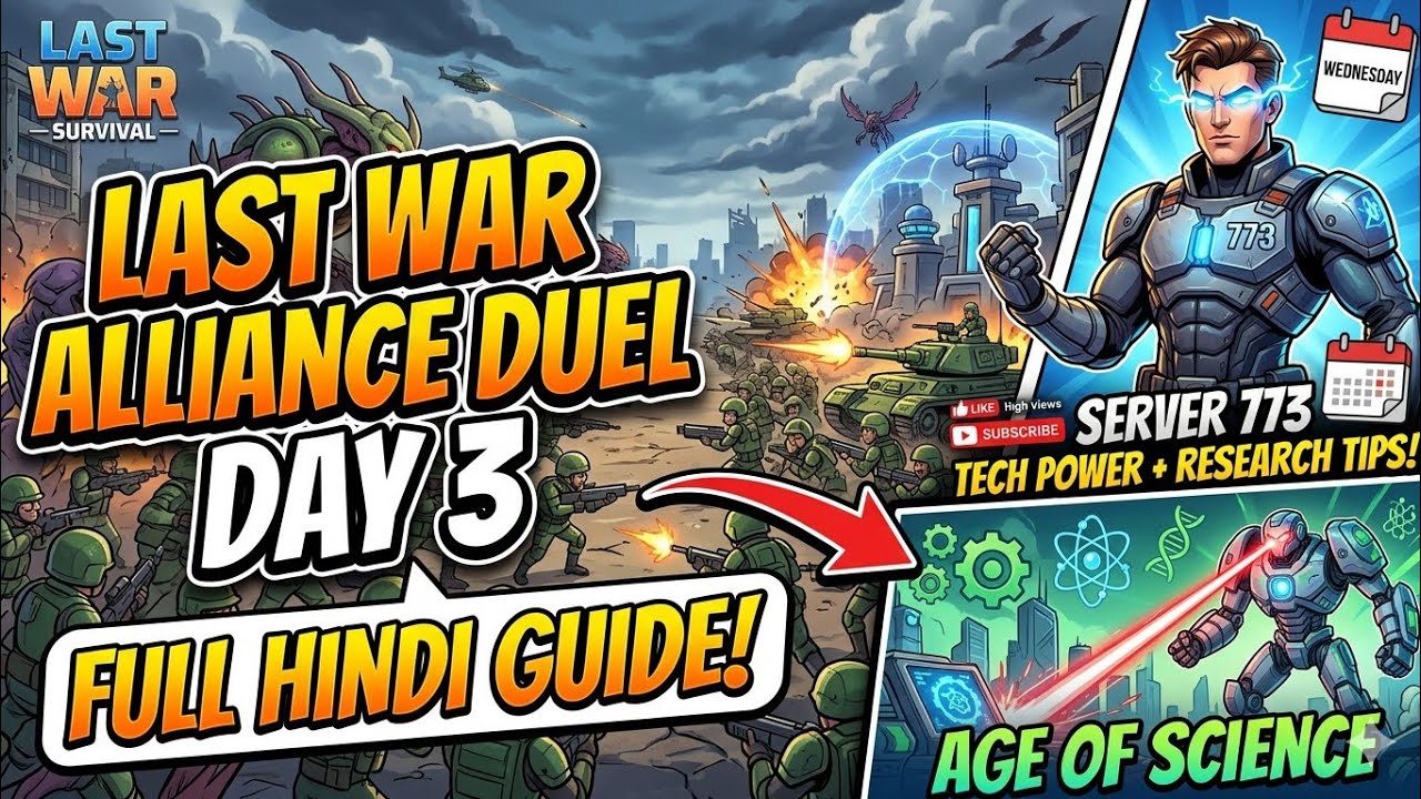 Last War Alliance Duel Day 3 (Wednesday) Full Hindi Guide ! 