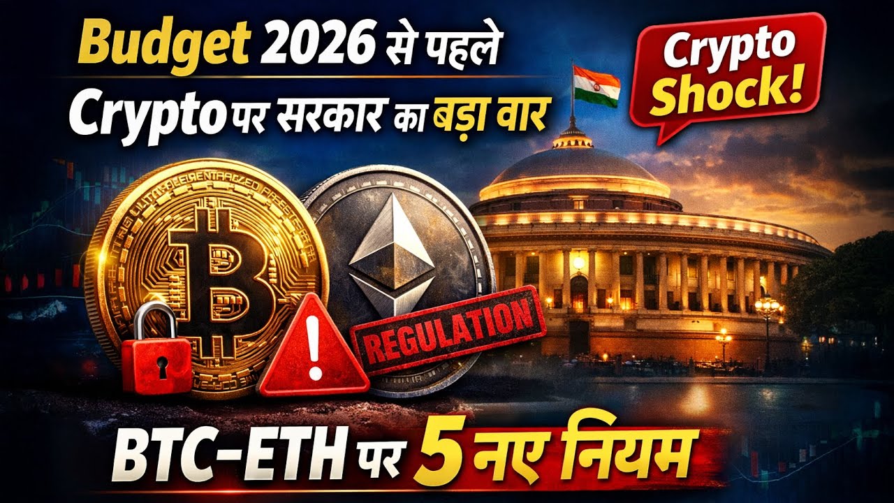 बजट 2026 से पहले क्रिप्टोकरेंसी BTC-ETH पर सरकार ने लागू किए 5 नए नियम