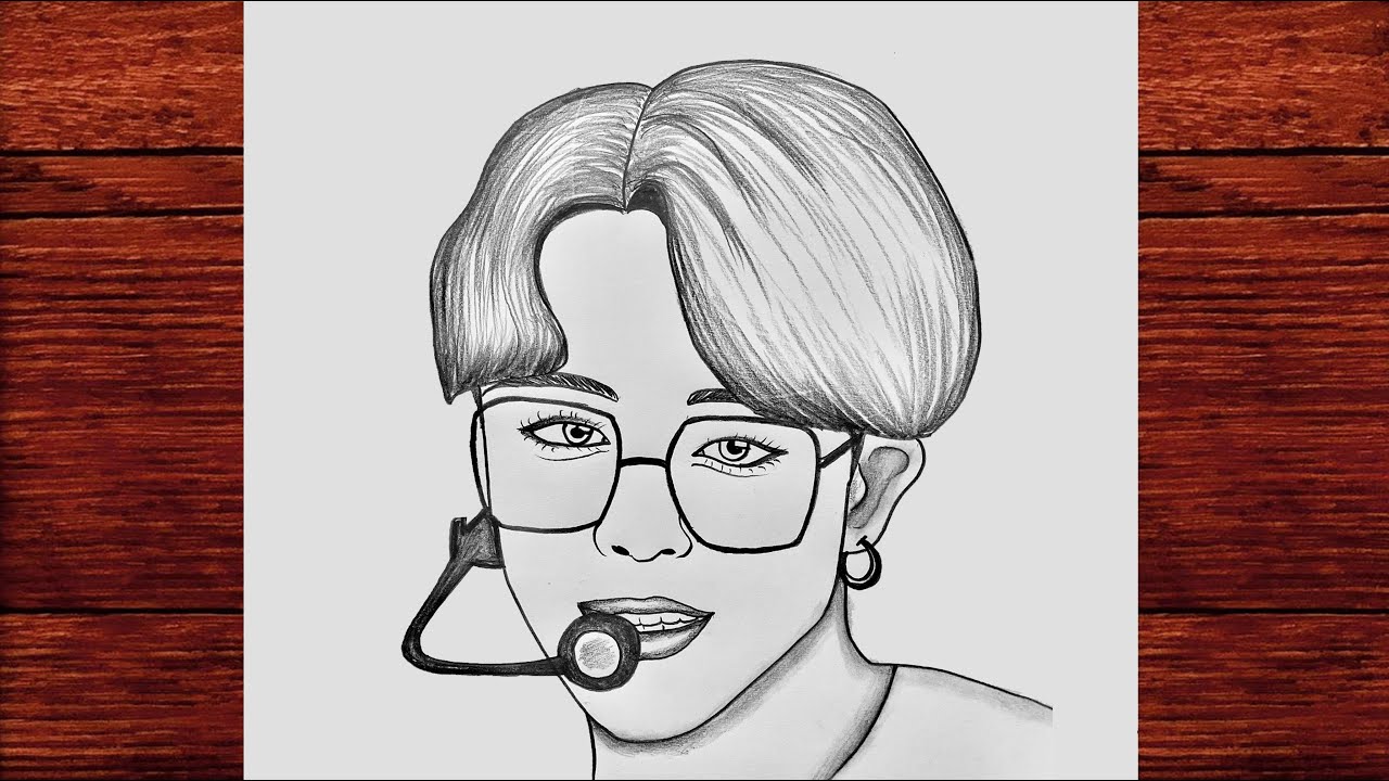 BTS Jimin Çizimi - Kolay Erkek Çizimi - Adım Adım Yakışıklı Erkek Nasıl Çizilir [ BTS Park Jimin ]
