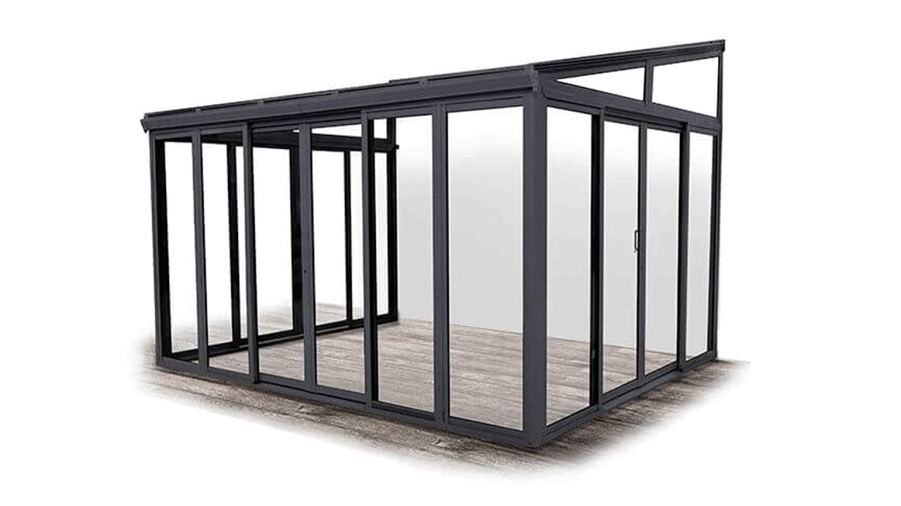 Lasiterassi Newport 3,7 m × 2,9 m  - 11m2  I  Kokoamisohje