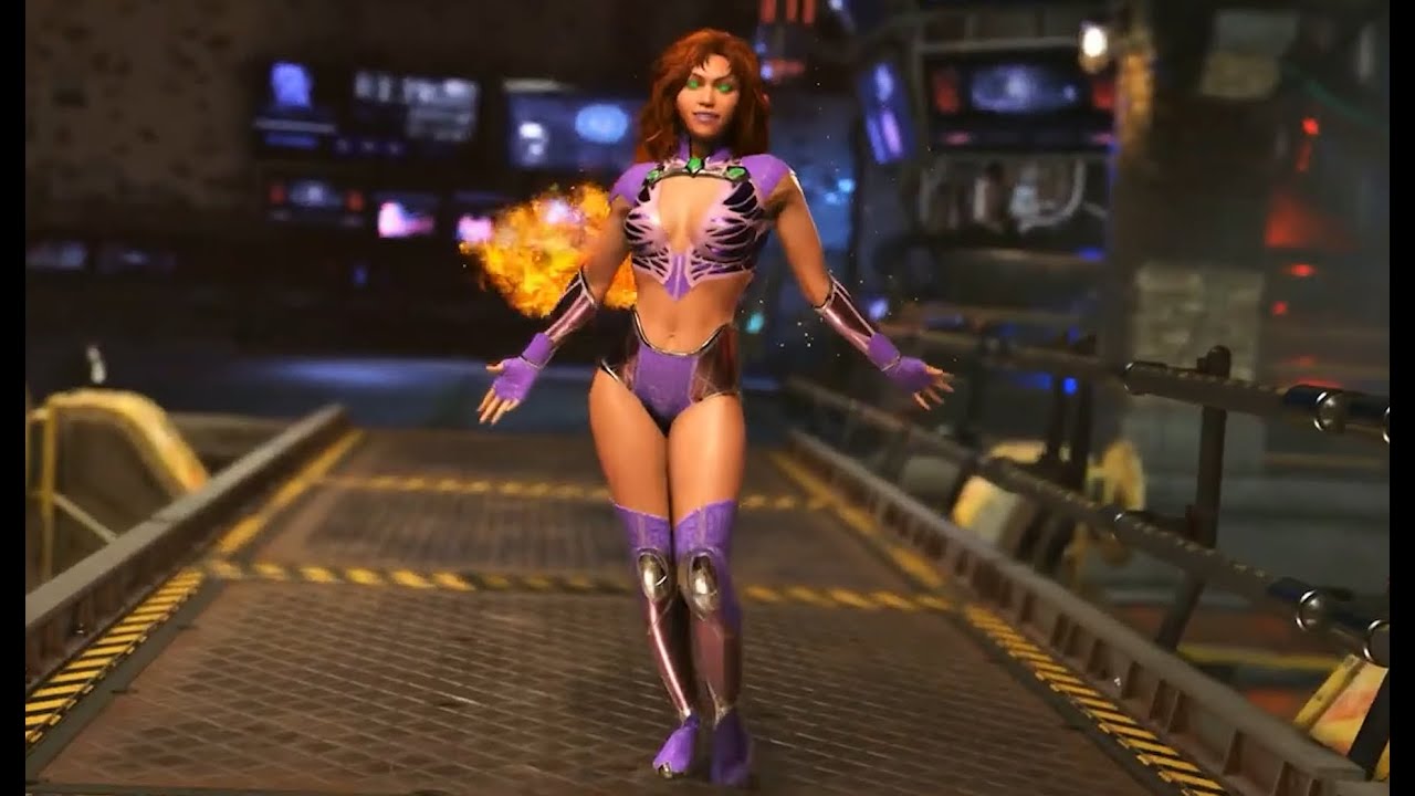*Re-upload from first channel* Injustice 2 Starfire Introduction and Finisher HD 4k