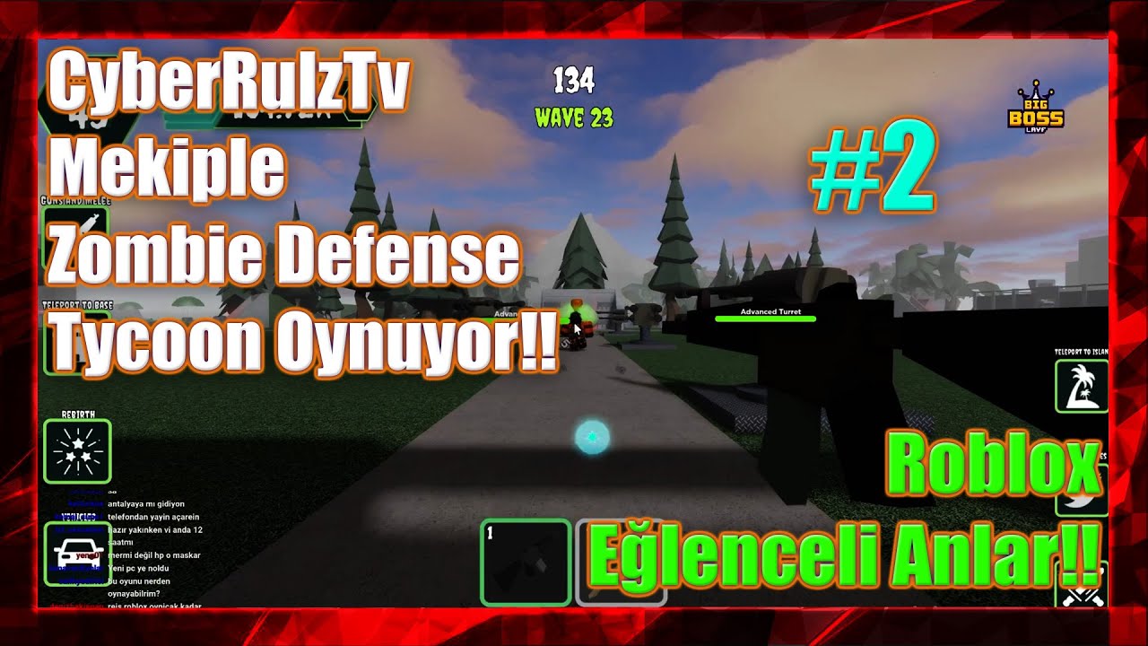 CyberRulzTv - Mekiple Zombie Defense Tycoon Oynuyor!! #2 | 02.09.2021 | Roblox | LAN NOLUYO!