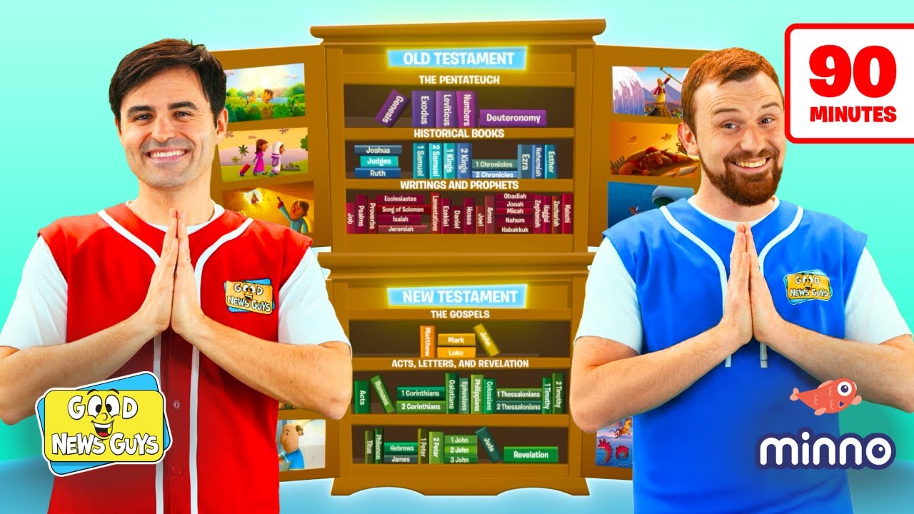 The Books of the Bible ✝️ (Bible Songs and Bible Stories for Kids) | Good News Guys & Minno Kids