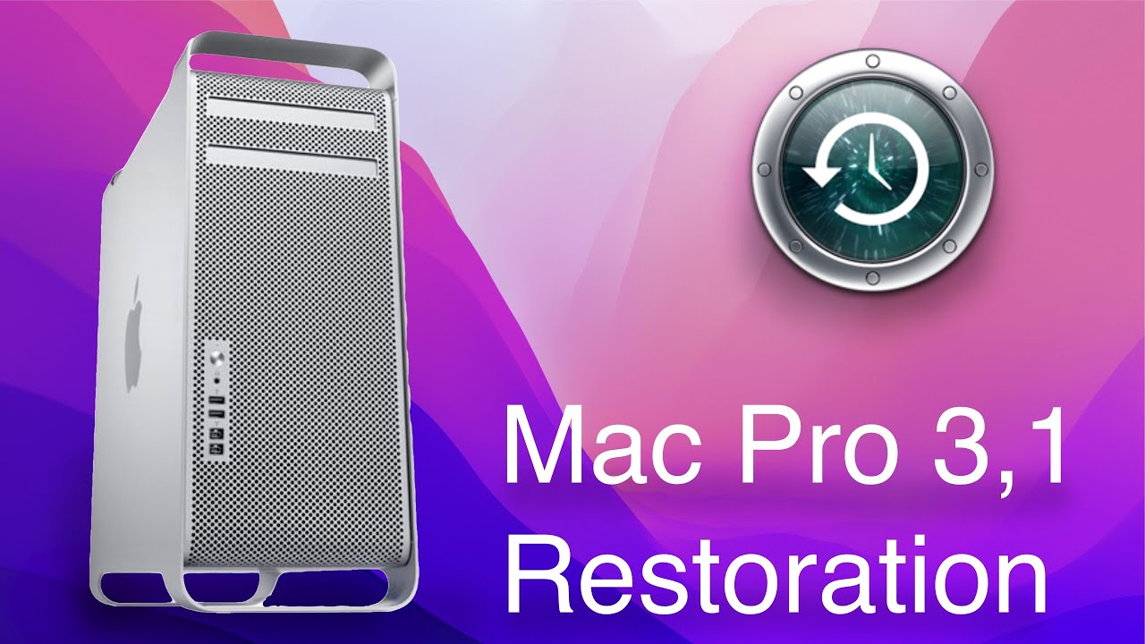 Mac Pro 3,1 Upgrade To Monterrey (Restauration)