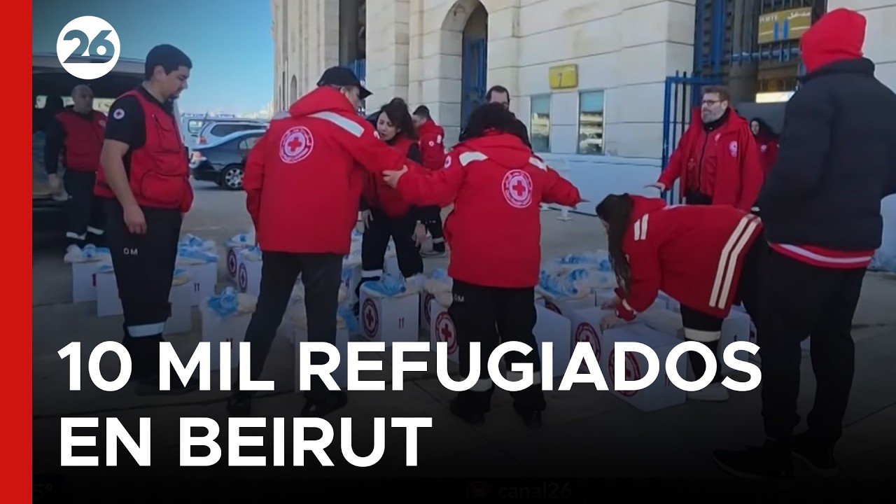 🇱🇧 SE REFUGIAN EN LA CIUDAD DEPORTIVA | Beirut: 10.000 desplazados por la guerra