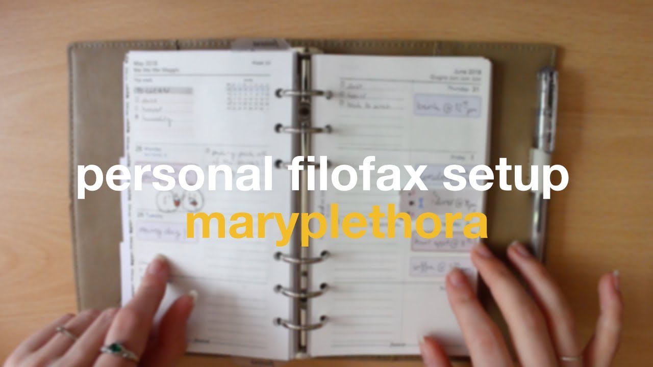 Work and Personal Setup in Personal Filofax  // MaryPlethora