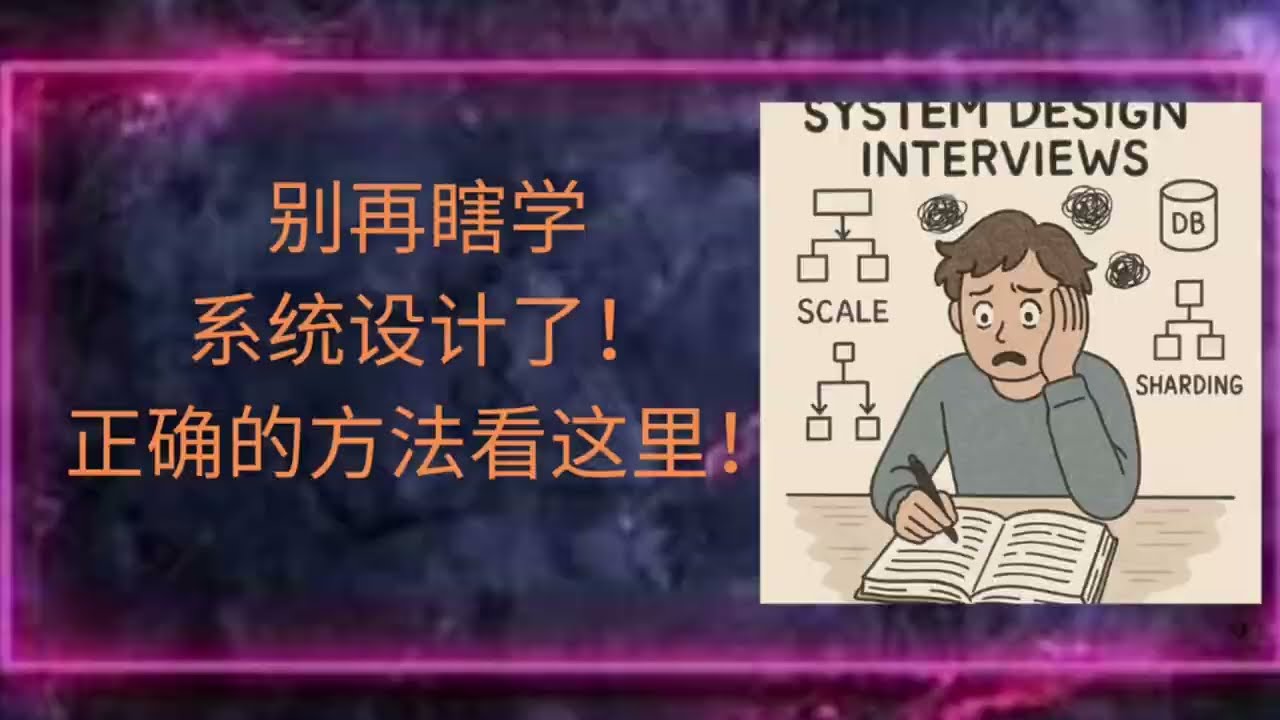 别再瞎学System Design了！正确的做法看这里！| 什么是系统设计 ｜ 系统设计面试超全解析｜零基础也能上岸｜北美跳槽必备干货
