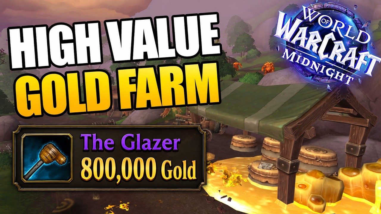 INSANE GOLD! 800k Gold Farm Midnight WoW