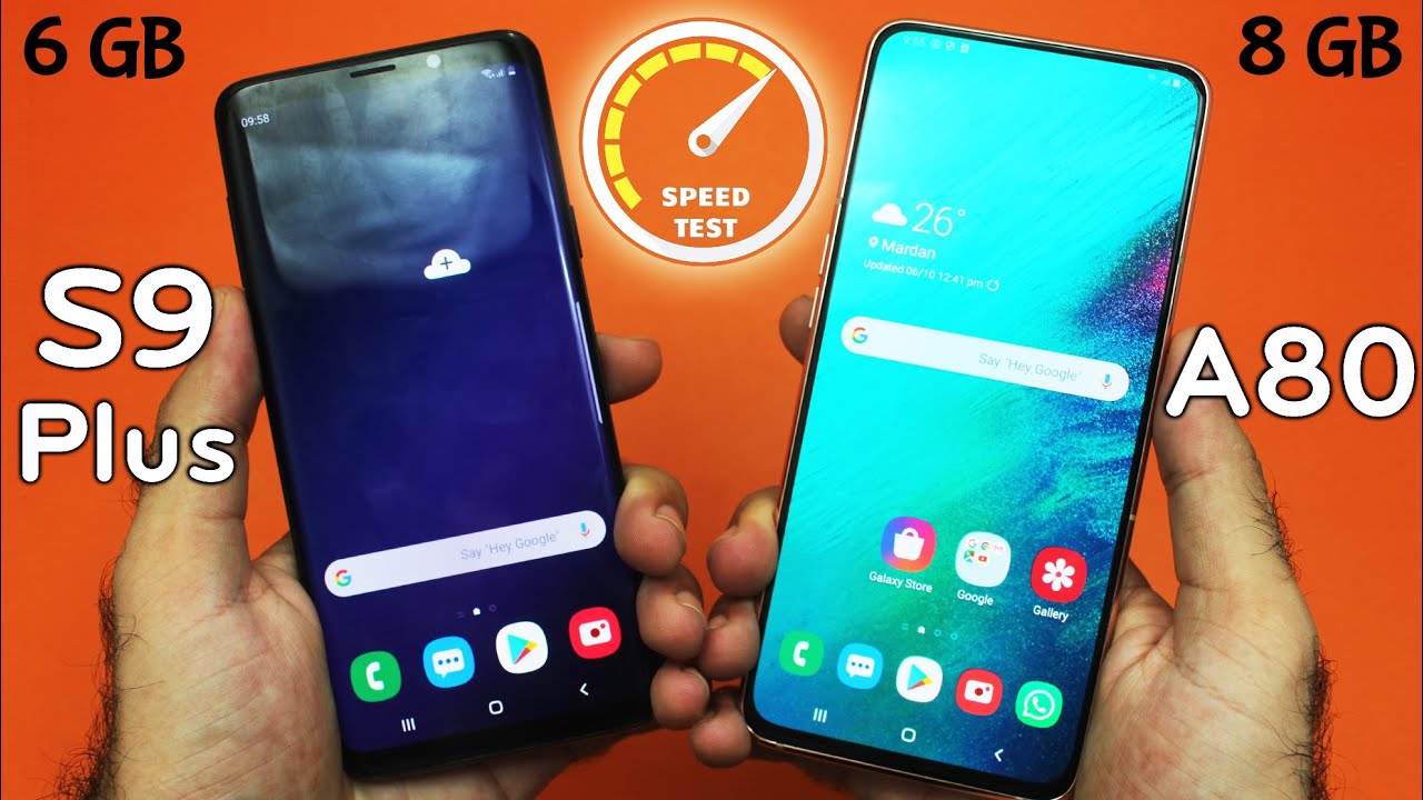 Samsung Galaxy A80 vs Samsung Galaxy S9 Plus Speed Test! (WOW)😱
