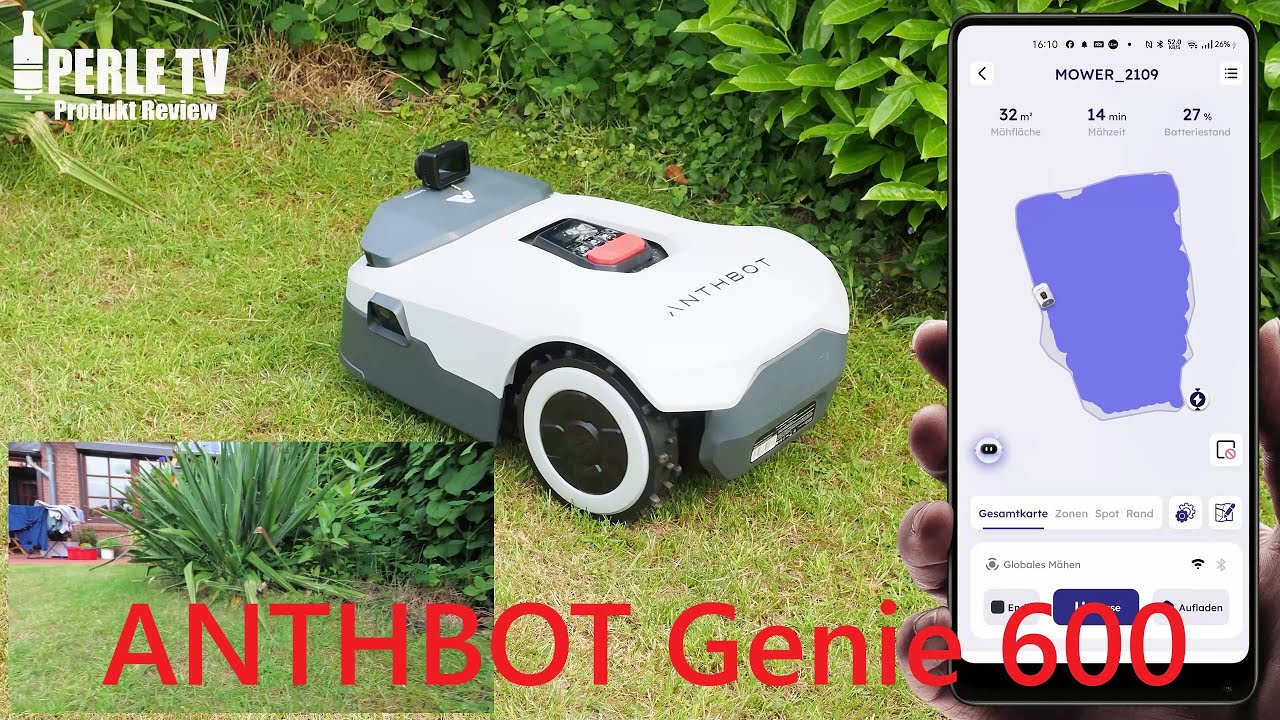 Anthbot Genie 600 - Wohl derzeit der Beste smarte KI Mähroboter mit RTK & 4k Vision + Deep Learning