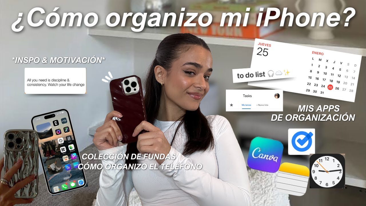 ¿Qué hay en mi iPhone?📱 Apps de productividad, organización + colección  de fundas ✨ ¡Inspírate!