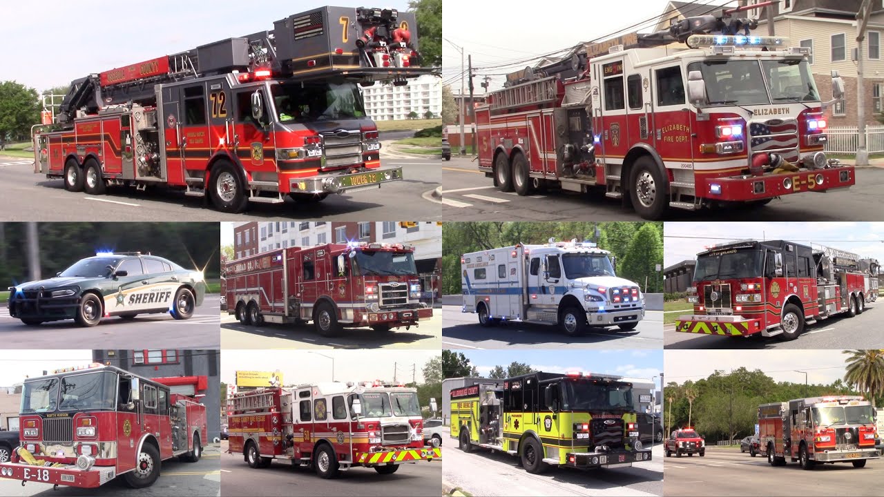 Police Cars Fire Trucks And Ambulances Responding Compilation Part 33 - April 2025