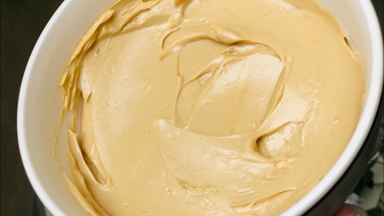 كريمة القهوة والكراميل لحشو وتغليف وتزيين الكيك والكب كيك الطعم والريحة حكاية 😋