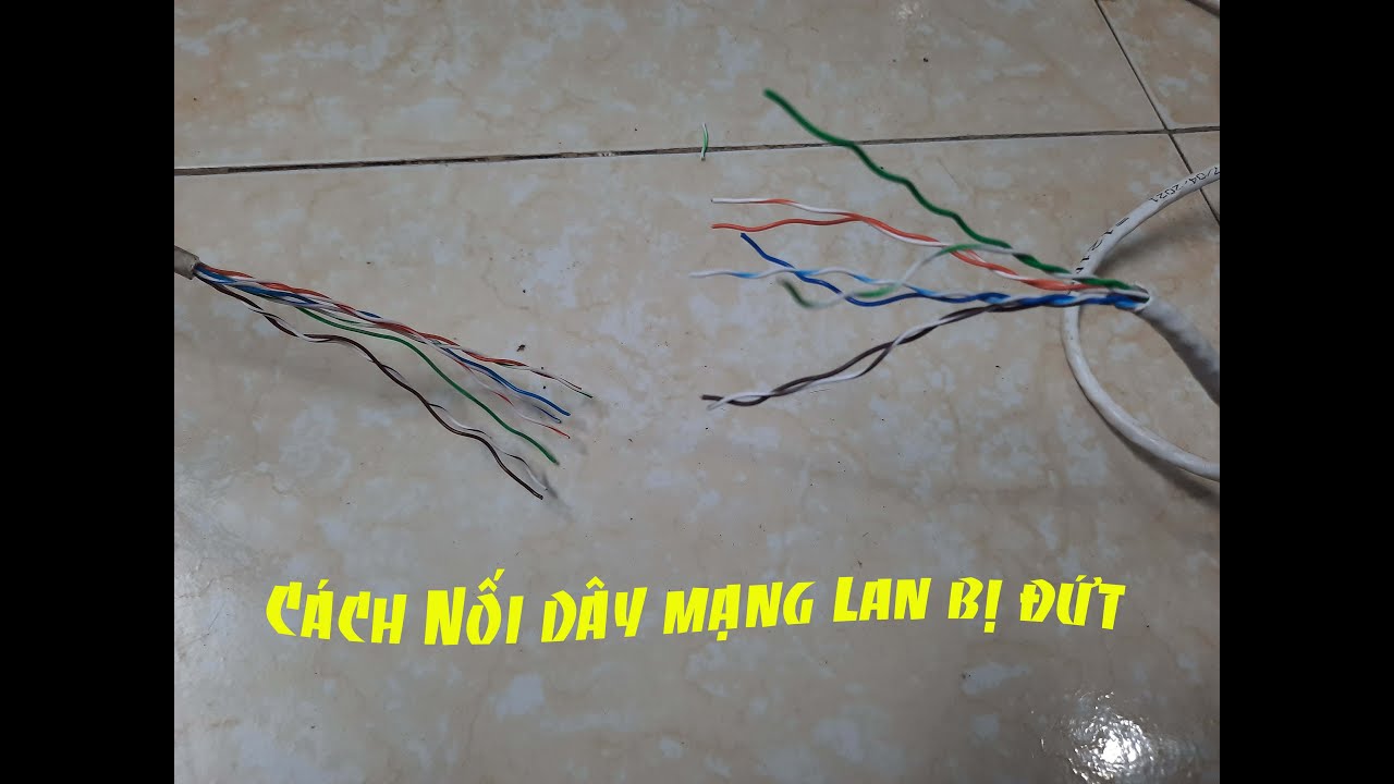 Cách nối dây mạng internet bị đứt, tín hiệu vẫn đảm bảo 100% như dây mới.