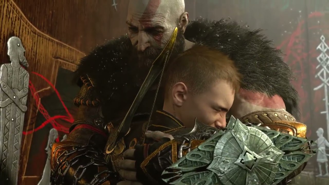 Kratos Bids Farewell To Atreus God of War Ragnarök #ps5 #godofwar 