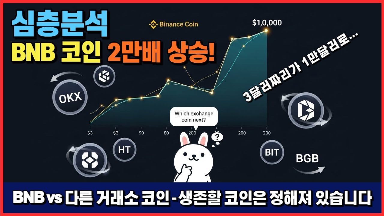 [심층분석] BNB 코인 VS 다른 거래소 코인 - 생존할 코인은 이미 정해져 있습니다. #바이낸스 #바이낸스코인 #BNB코인 #거래소코인 #OKB #BGB #HT