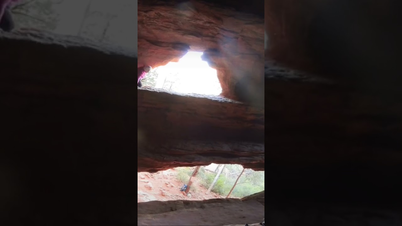 Soldiers Pass trail with hidden cave Sedona Arizona