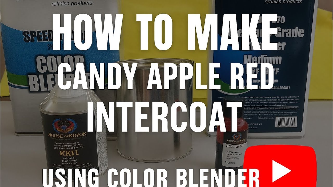 How to Make Candy Apple Red Intercoat using Color Blender to Paint your Car DIY