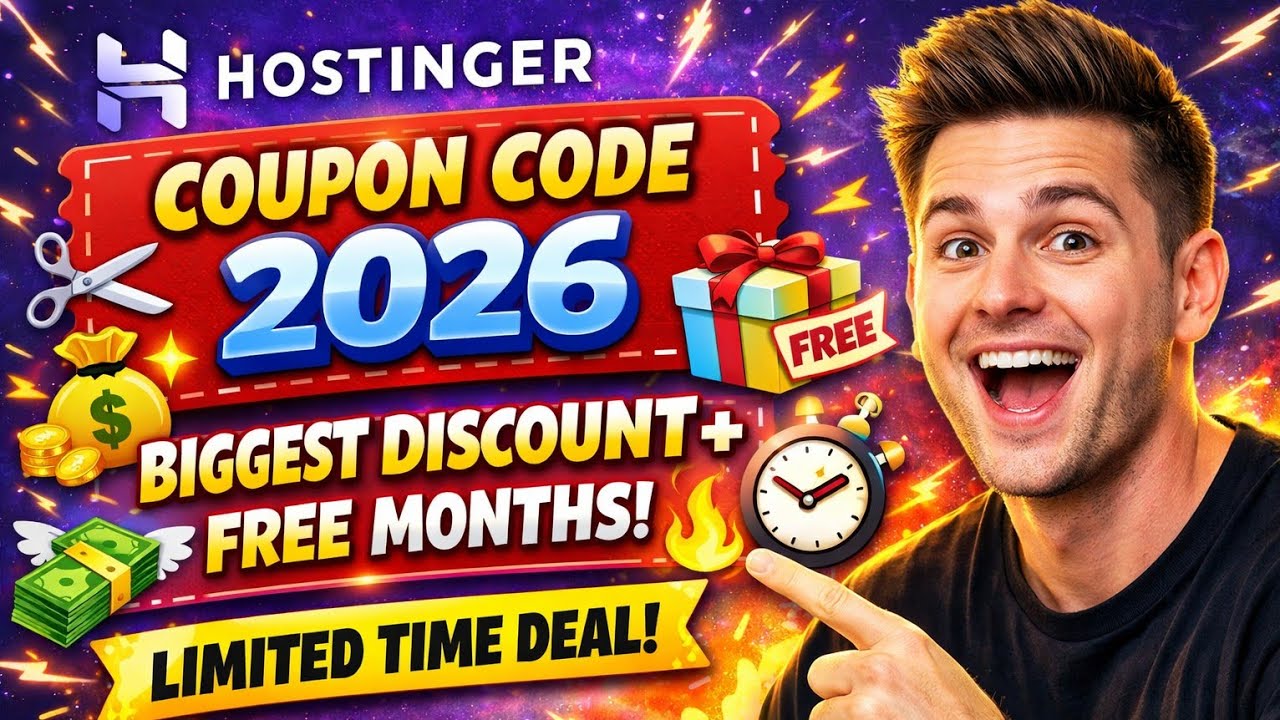 Промокод Hostinger 2026 🔥 Самая большая скидка + бесплатные месяцы (Предложение ограничено по вре...