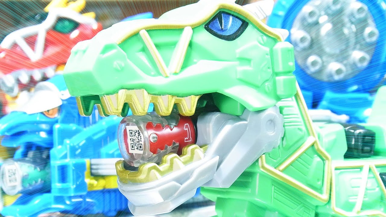 よみがえる Power Rangers Dino Charge Megazord  カミツキ合体　キョウリュウジン
