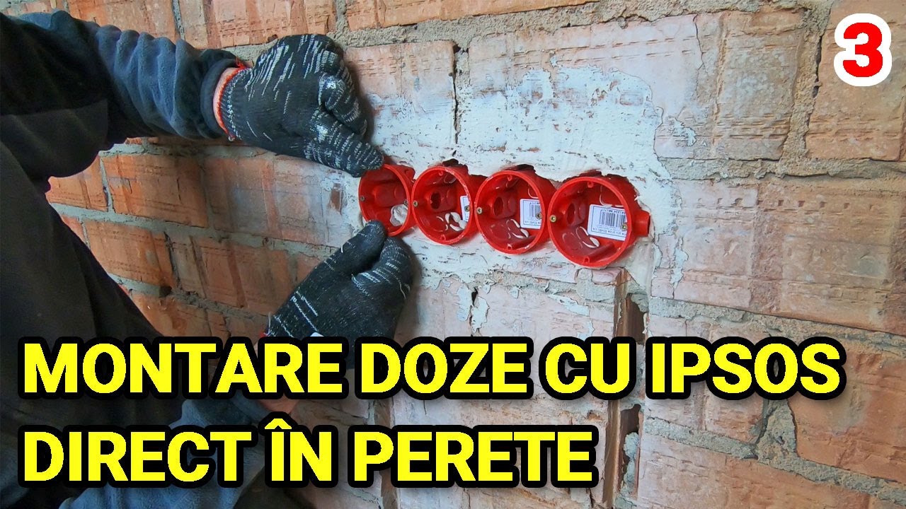 #125 Instalatie electrica casa noua. Montare doze/cutii pentru prize si intrerupatoare #casapasiva