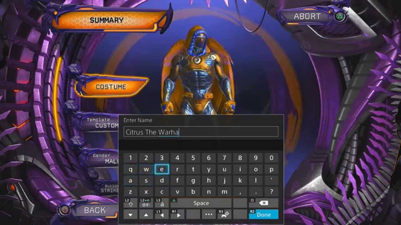 DC Universe Online Character Creation (PS4)